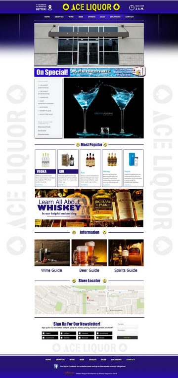 Ace Liquor Responsive Web Design