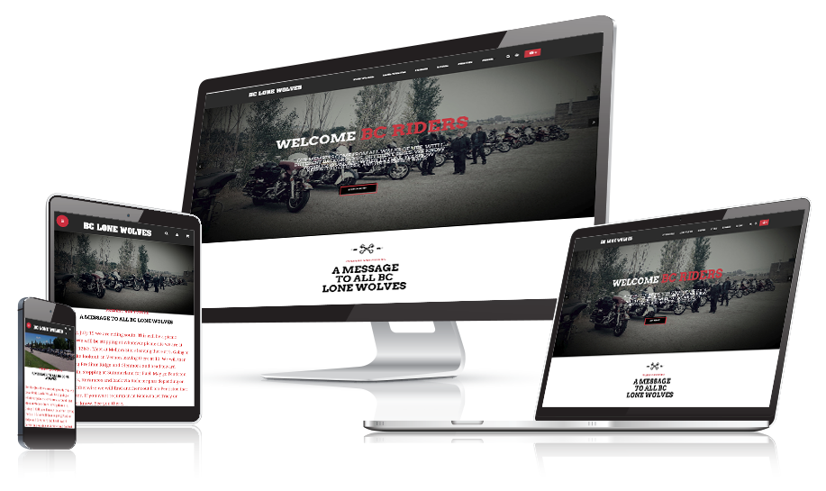 BC Lone Wolves Responsive Web Design