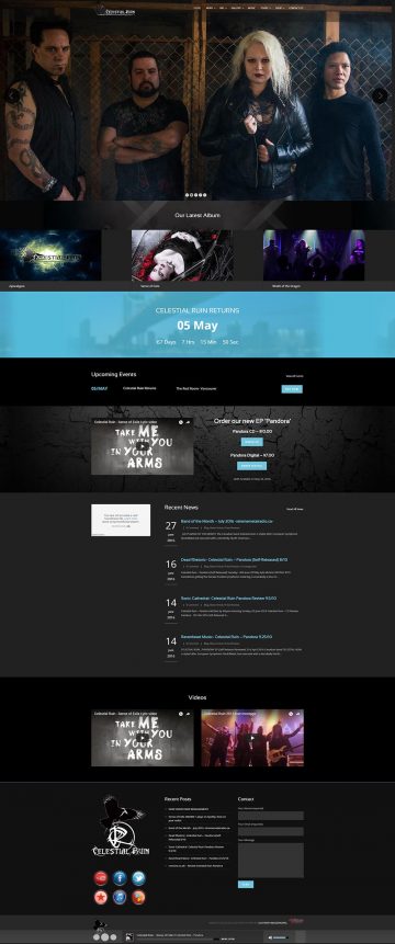 Celestial Ruin Mobile Responsive Web Design