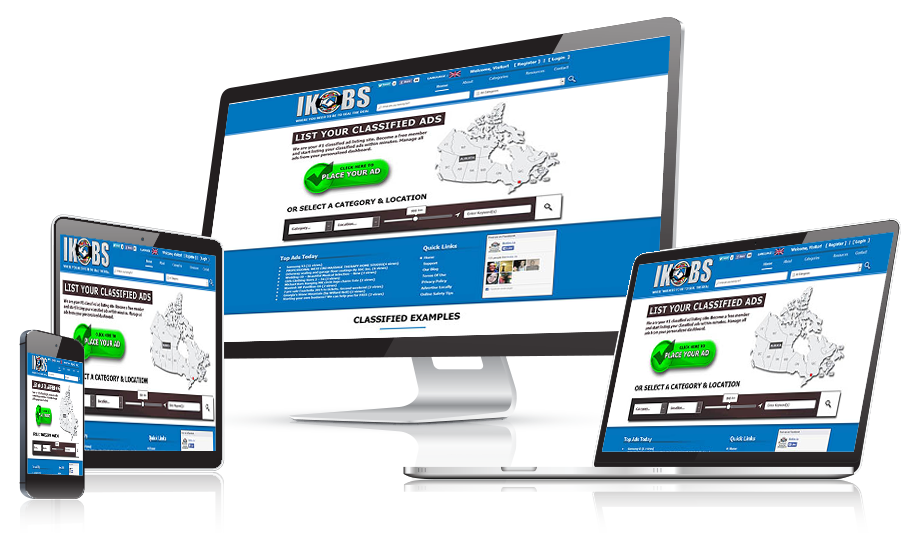 IKOBS Classified Ads Website Design