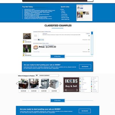 IKOBS Classifieds IKOBS Classified Ads Website Design