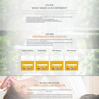 Maia Reiki Maia Reiki Website Design