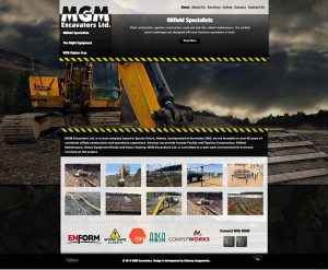 MGM Excavators Web Design