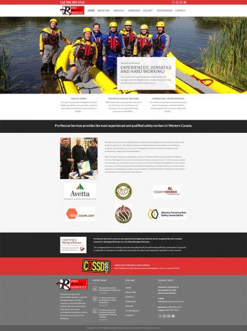 Pro Rescue Services Website Design