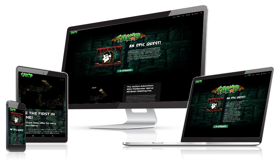 SAK'D - The Game Website Design