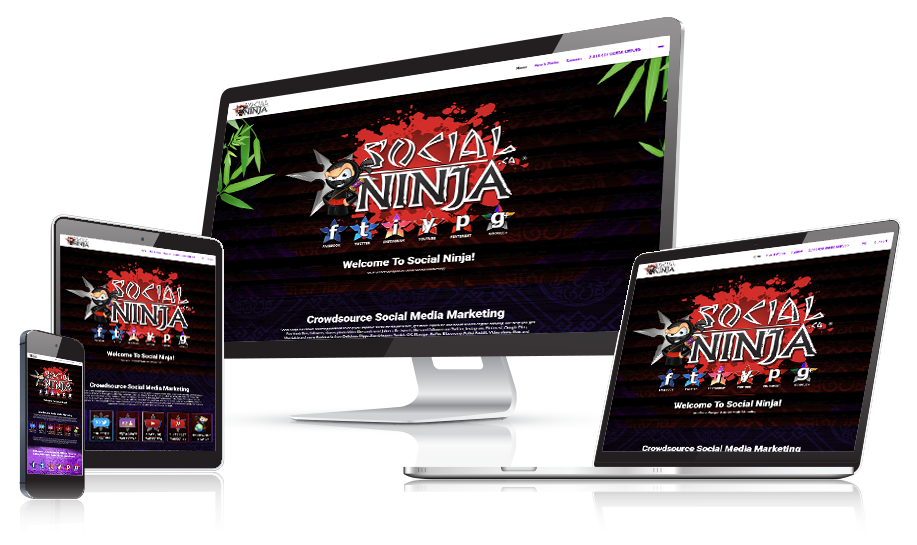 Social Ninja Responsive Website Design