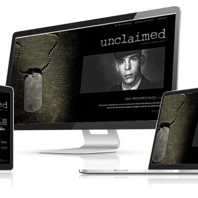Unclaimed - The Documentary Unclaimed Movie Website Design