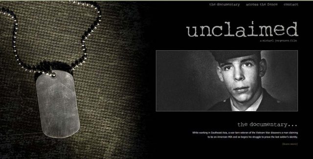 Unclaimed Movie Web Design