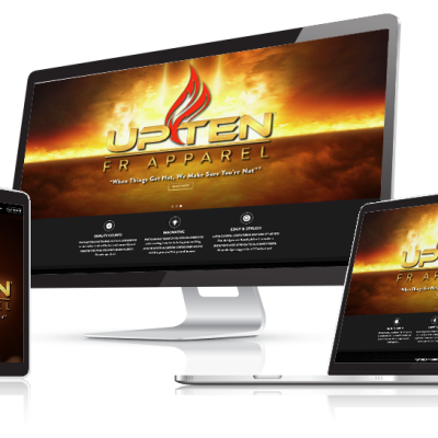 UpTen FR Apparel UpTen FR Apparel Responsive Web Design