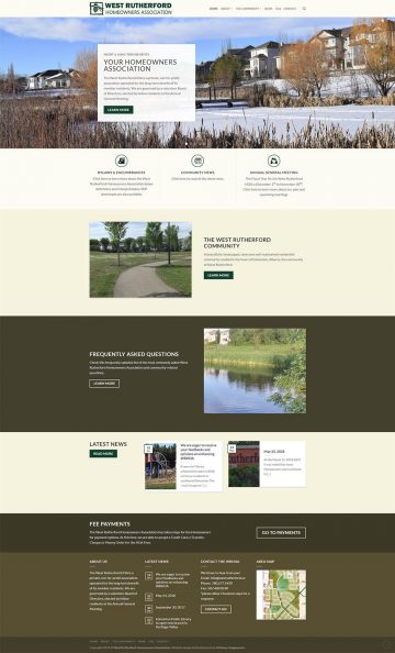 West Rutherford HOA Web Design