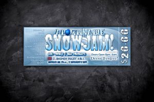 Event Ticket Design - Abominable Snow Jam