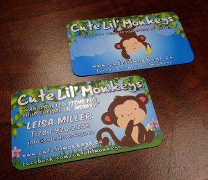 Cute Lil Monkeys Business Card Design