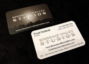 Dinosaur Valley Studios Business Card Design