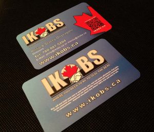 IKOBS Classifieds Business Card Design