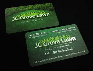 JC Grove Lawn Business Card Design
