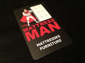 Mattress Man Business Card Design