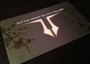 Myth Merchant Films Business Card Design