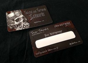 Twisted & Tortured Inkworkz Business Card Design