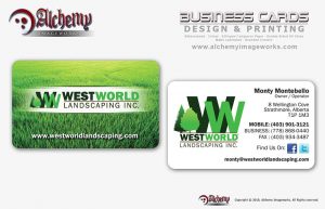 Westworld Landscaping Business Card Design