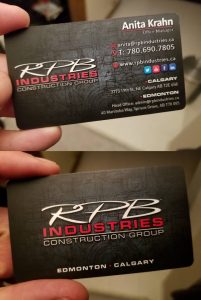 RPB Industries Business Card Design
