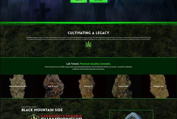 Headstone Cannabis Website Design by Alchemy Imageworks