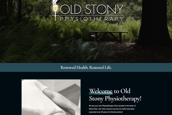 Old Stony Physiotherapy Web Design by Alchemy Imageworks