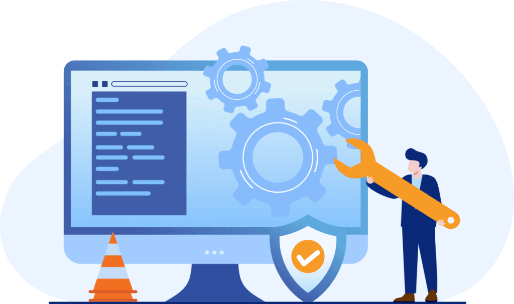 Illustration about using website analytics to drive results and fine-tune digital strategy