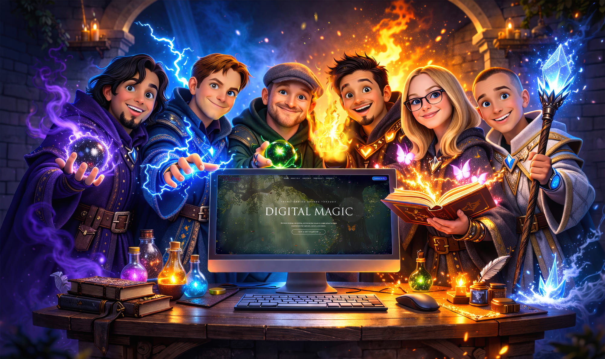 Alchemy Imageworks Team Image - Digital Wizardy