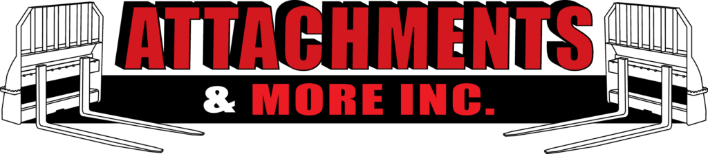 Attachments & More Inc. company logo with construction equipment