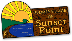 Summer Village of Sunset Point logo with sun