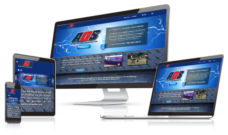 AGS website design by Alchemy Imageworks displayed on multiple devices