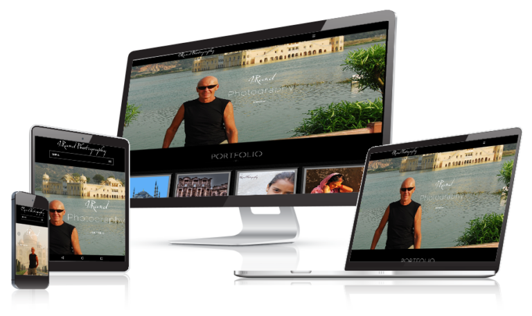 Rand Photography website design by Alchemy Imageworks displayed on multiple devices