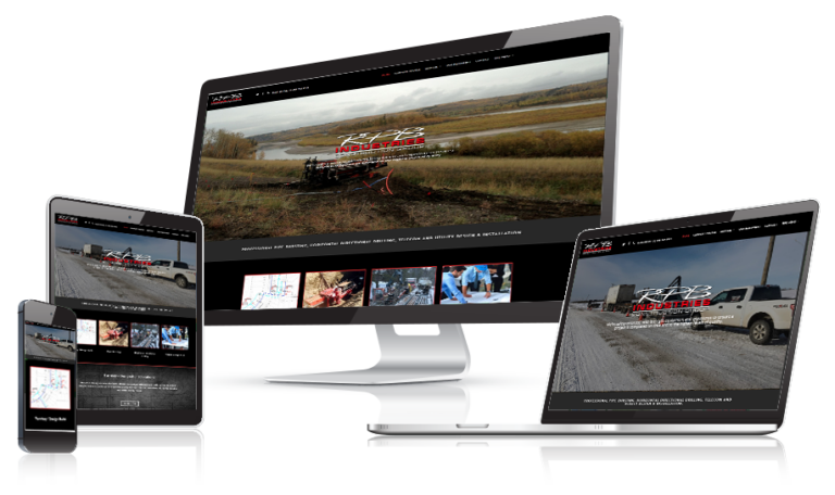 RPB Industries website design by Alchemy Imageworks displayed on multiple devices
