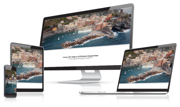 Seygan Photography website design by Alchemy Imageworks displayed on multiple devices