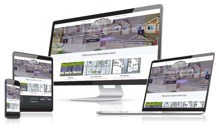 Stoneshire Gate responsive website design across multiple devices