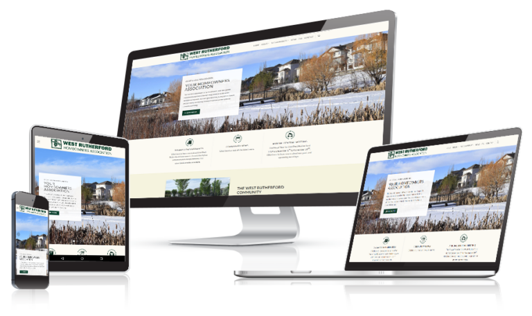 West Rutherford website design by Alchemy Imageworks displayed on multiple devices